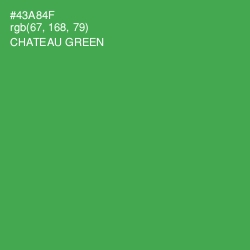 #43A84F - Chateau Green Color Image